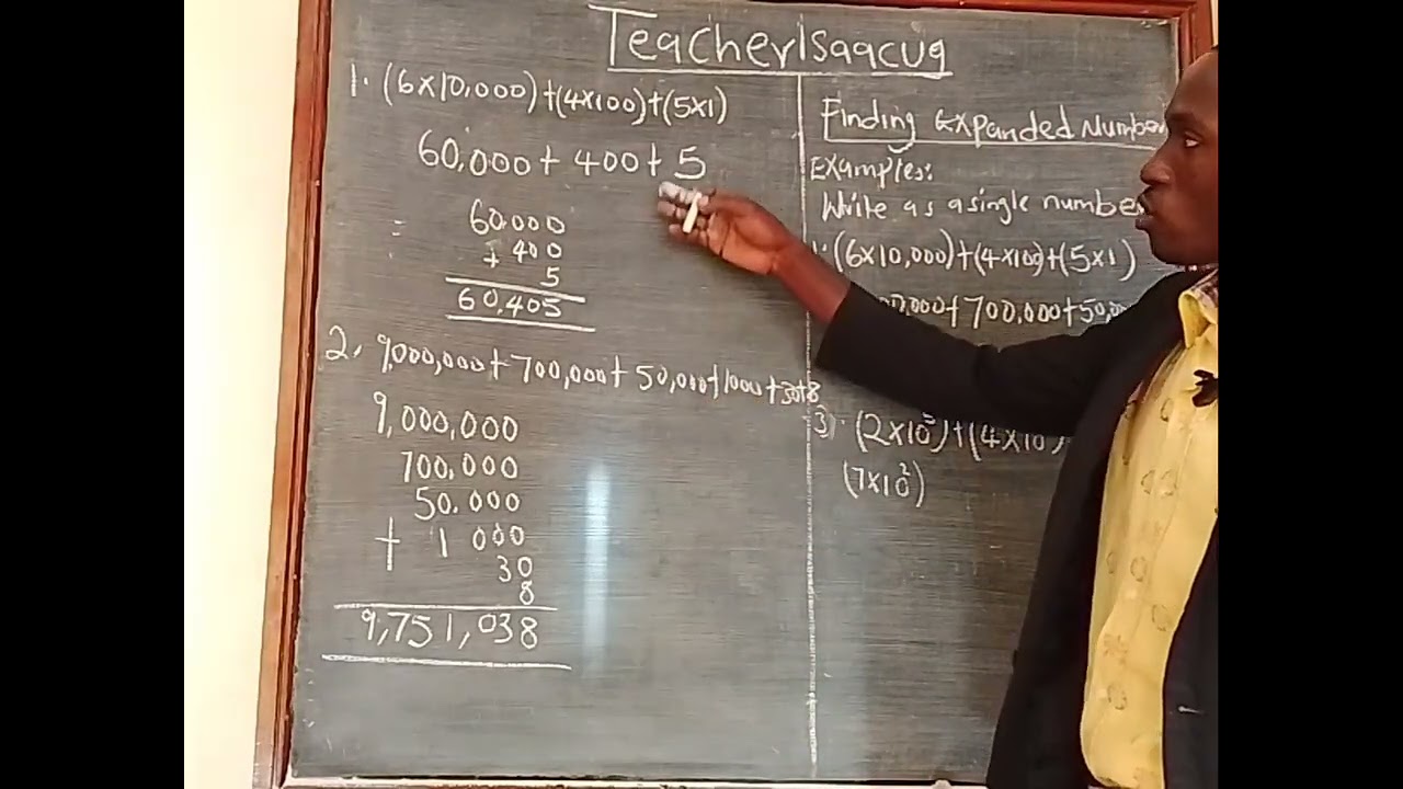 Grade 7: How to find expanded numbers 