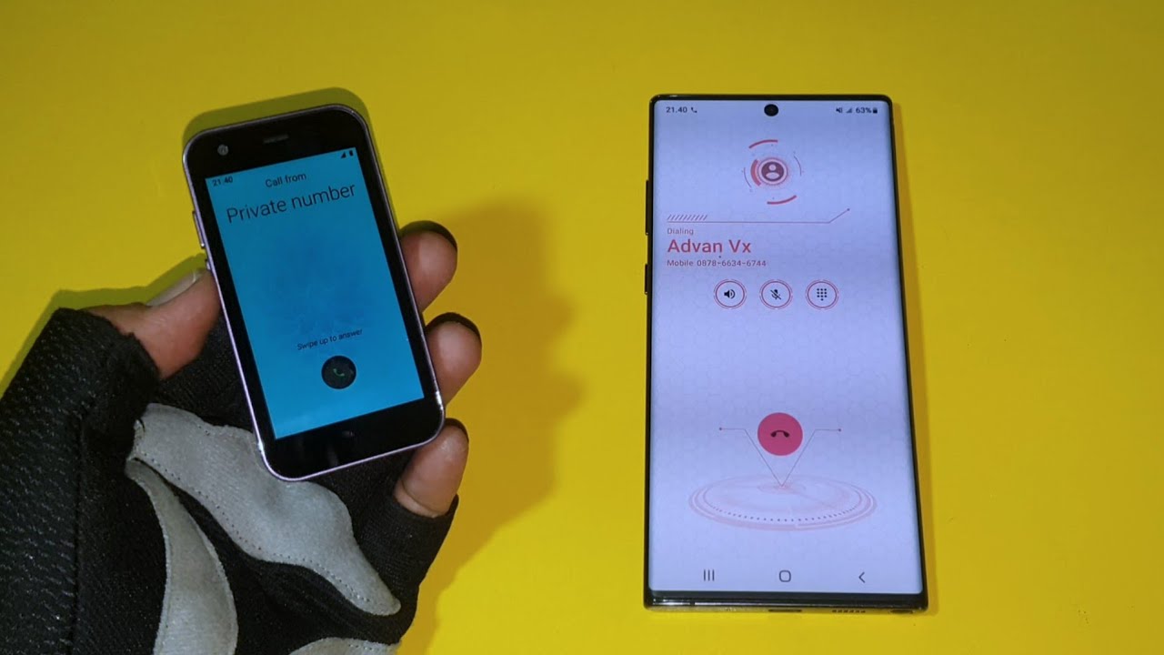 Soyes XS15 VS Samsung Note 10 Color inversion mode incomingcall