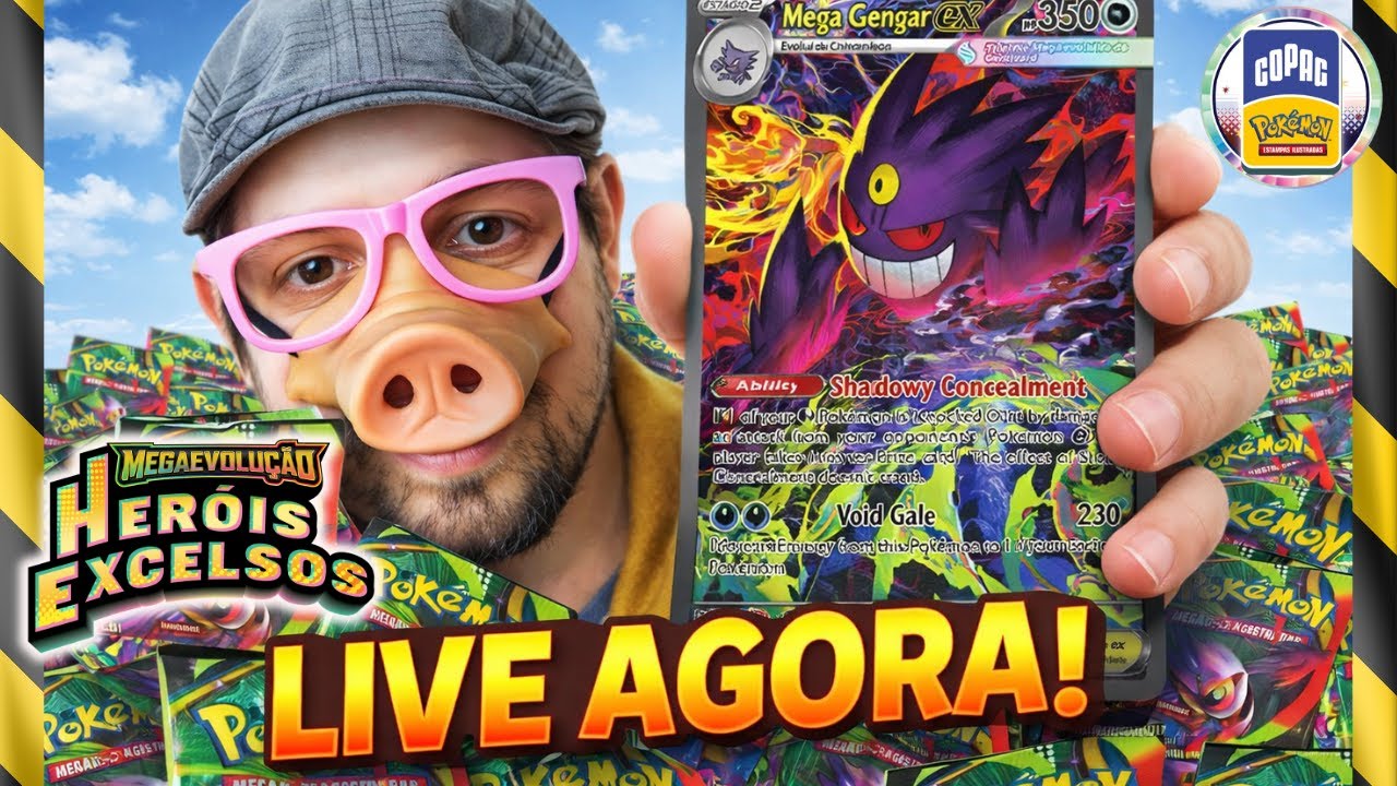 ABRINDO 100 PACOTES AO VIVO! 😱 Nova coleção Heróis Excelsos | Pokémon TCG