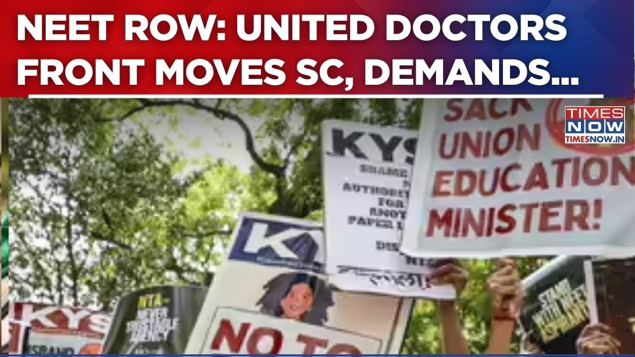 NEET Crisis Deepens: Protests Rock NTA Office; United Doctors Front Moves SC, Demands... | WATCH