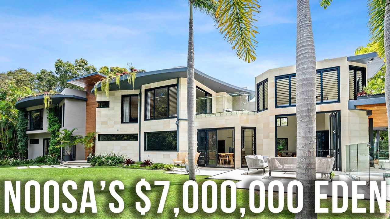 Touring A $7,000,000 Breathtaking Home In Noosa, Queensland! 💚 This Is Luxury At It's Finest 🐠