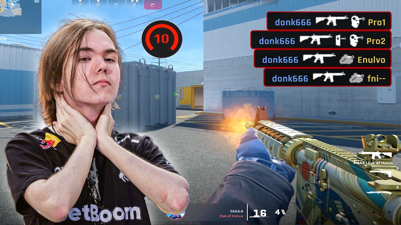 donk vs Pros at High ELO FACEIT MATCH | 5100 ELO