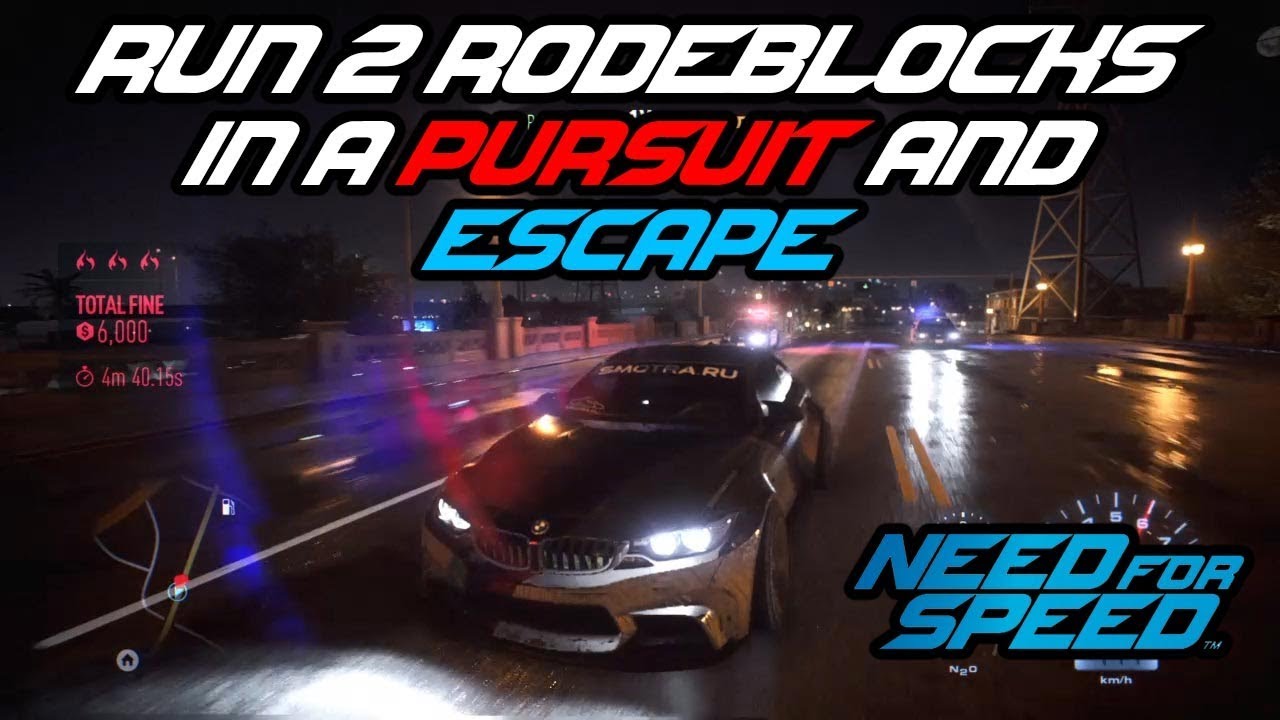 Need For Speed - Run 2 Rodeblocks in a Pursuit and Escape