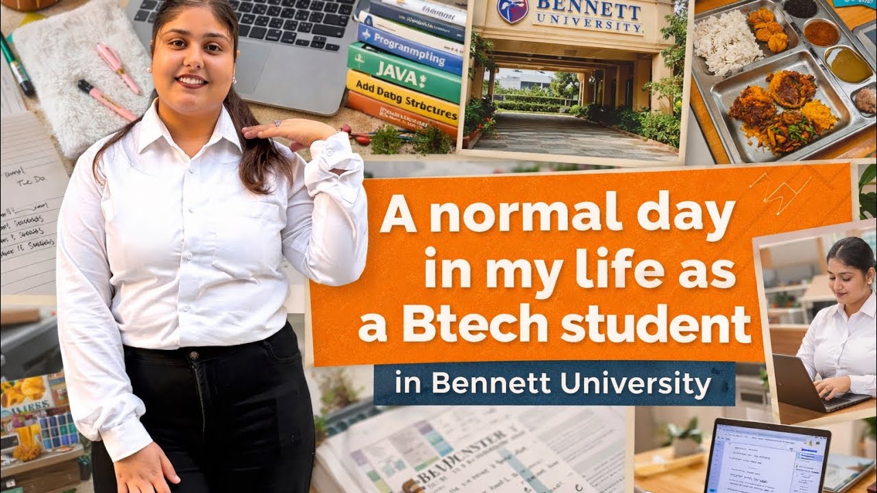 A normal day in life as Btech student in Bennett University✨💗| #bennett #trending #vlogs #youtube |