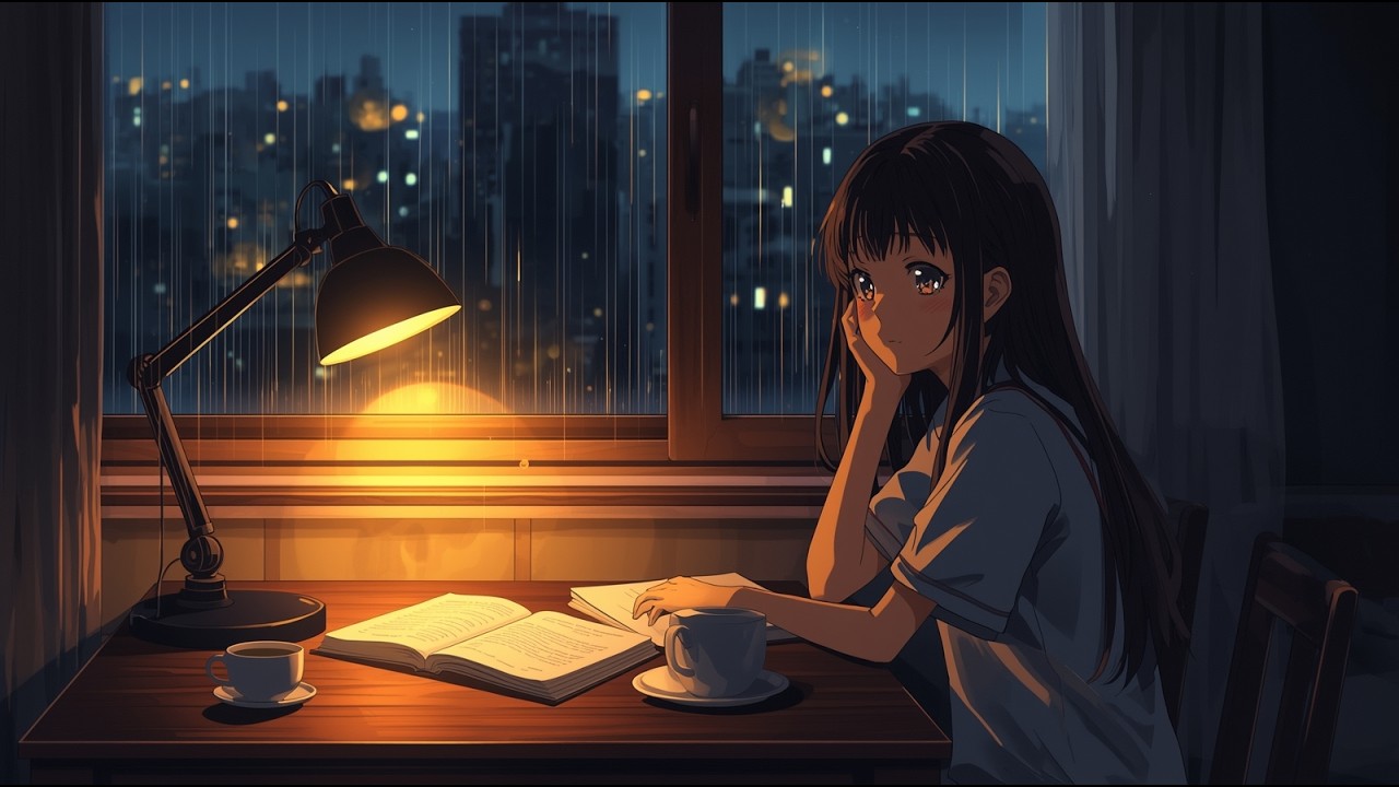 Cozy Bedroom Lofi 🌙 Late Night Study Beats — 2 Hour Anime Chill Mix to Focus & Relax