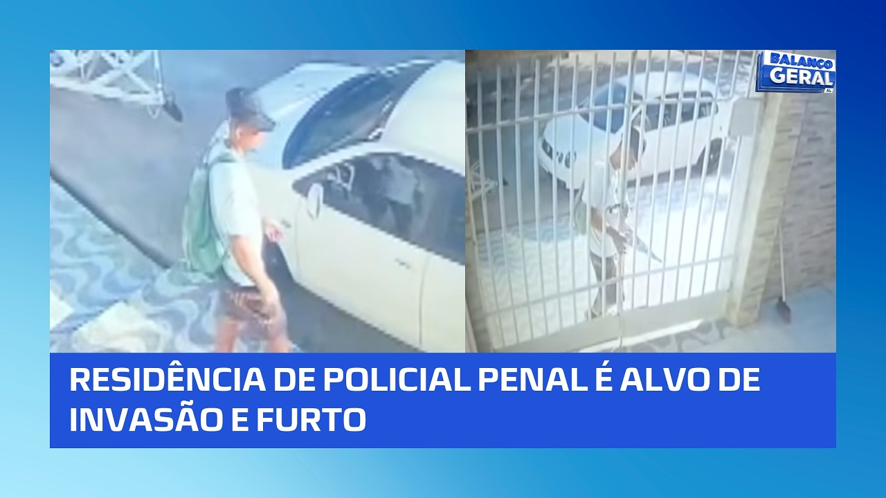 Homem invade casa de policial penal e furta carregadores de pistola e munições