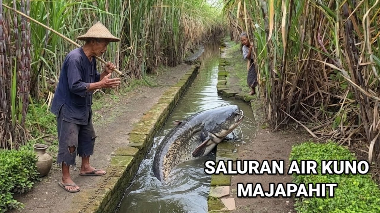 Viral.! Saluran Air Kuno Tembus Istana Kerajaan Majapahit