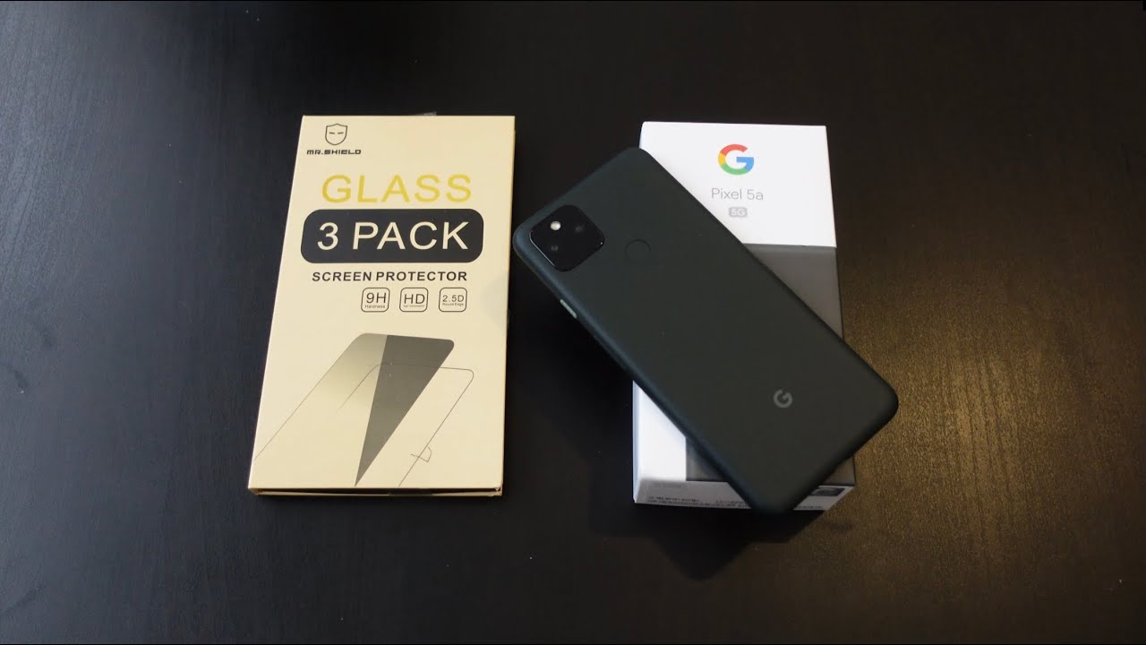 Закаленное стекло Mr Shield для Google Pixel 5a | Как установить защитную пленку для экрана (2021)