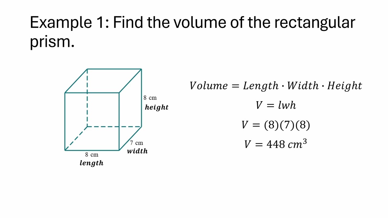 Volume of a Rectangular Prism