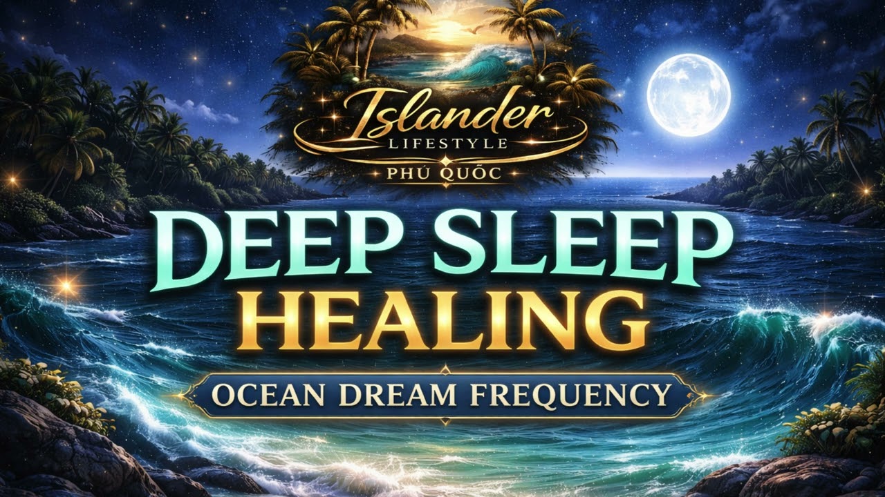 🌙 DEEP SLEEP HEALING – OCEAN DREAM FREQUENCY | ISLANDER LIFESTYLE™ #DEEPSLEEP #OCEANSLEEP