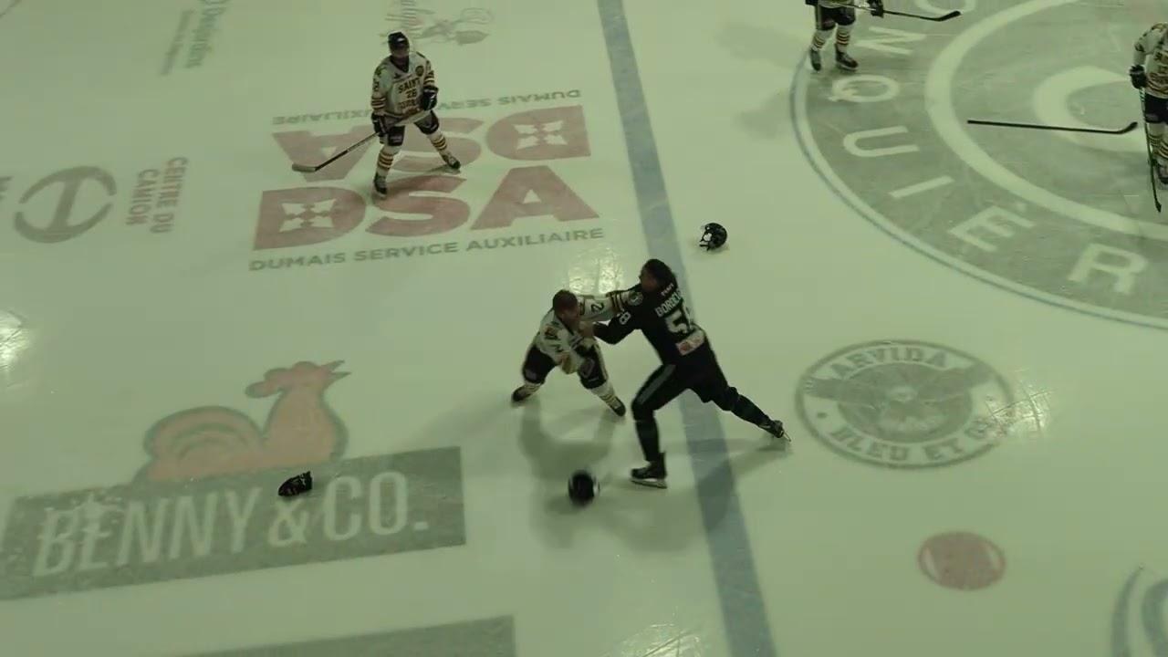 Fight/Bagarre Andr&eacute; Thibault vs Patrick Bordeleau 1 f&eacute;vrier 2025