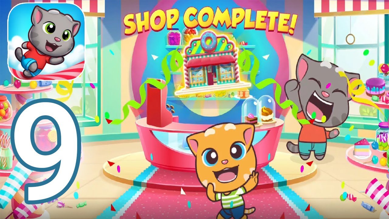 Talking Tom Candy Run - Gameplay Walkthrough Part 9 - Shop Completed (iOS, Android)