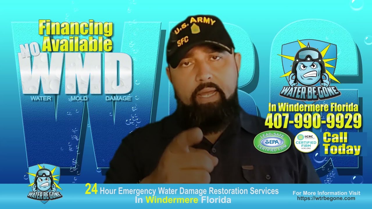 Windermere Florida Water Damage Restoration Water Be Gone