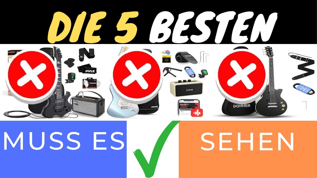 DIE BESTEN E-GITARREN-SETS 2025 🎸🔥 | FINDE DEIN PERFEKTES MODELL!