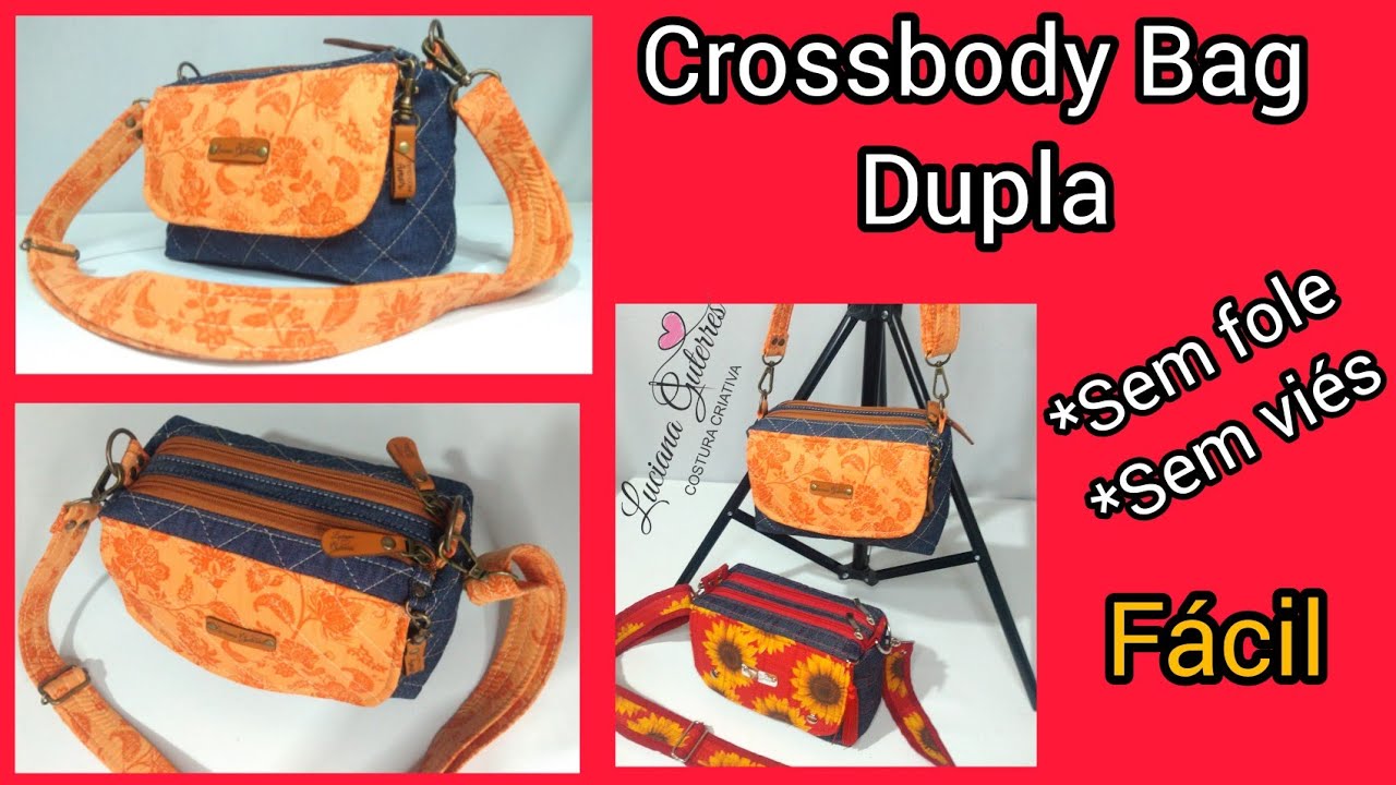 Bolsinha Crossbody Dupla - Sem Fole / Sem Viés