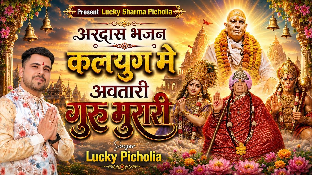 कलयुग के अवतारी हो दादा गुरु मुरारी हो||Lucky Picholia||Guru Murari Lal Bhajan||Latest-Live sanch