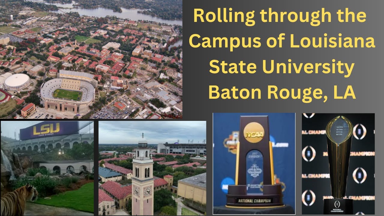 Rolling through the campus of Louisiana State University in Baton Rouge, LA in (4k)