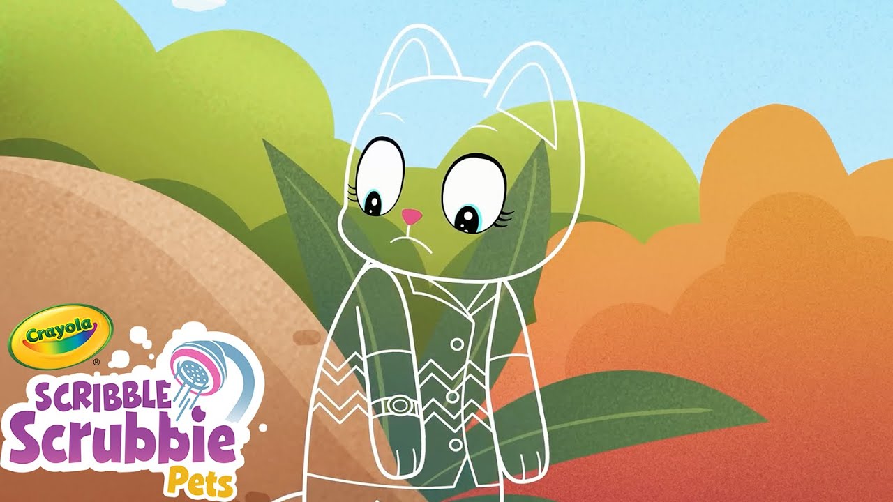 Why Am I Invisible?! | Crayola Scribble Scrubbie | Funny Cartoons for Kids