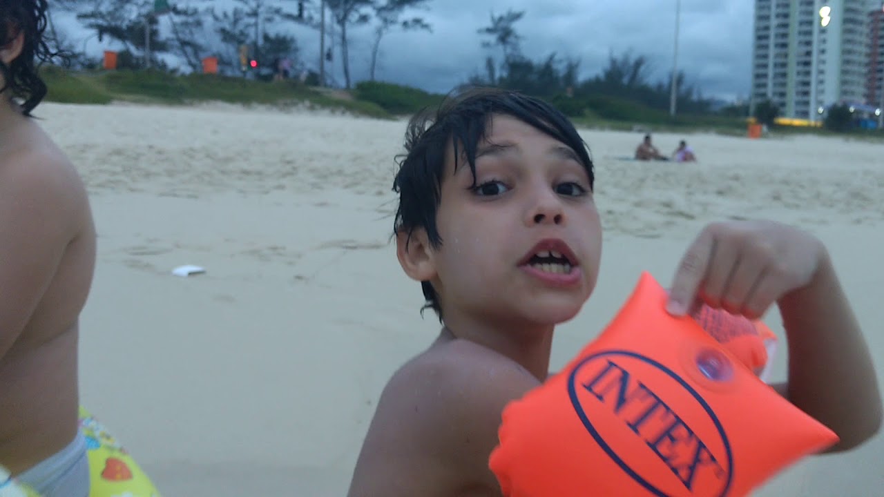 Meus netinhos na praia