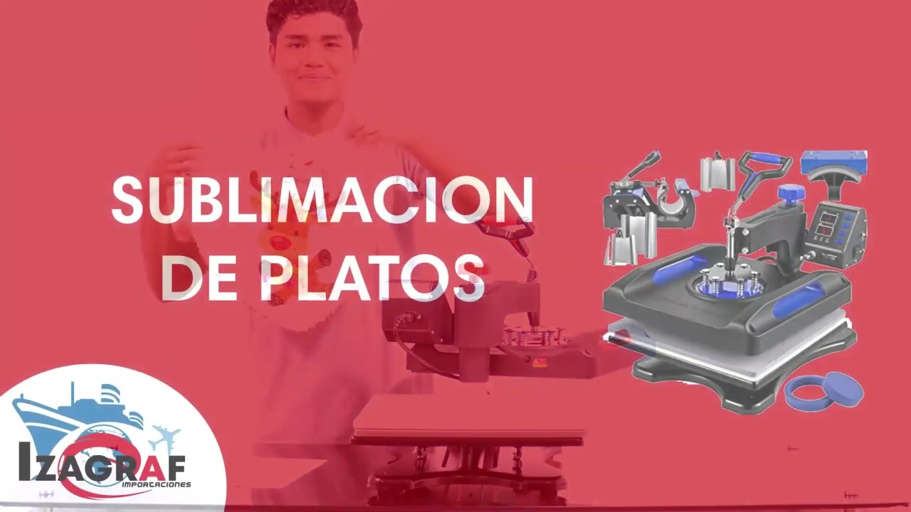 APRENDE A SUBLIMAR GRATIS/MAQUINA MULTIFUNCIONAL P8038/MAQUINAS DE SUBLIMACION