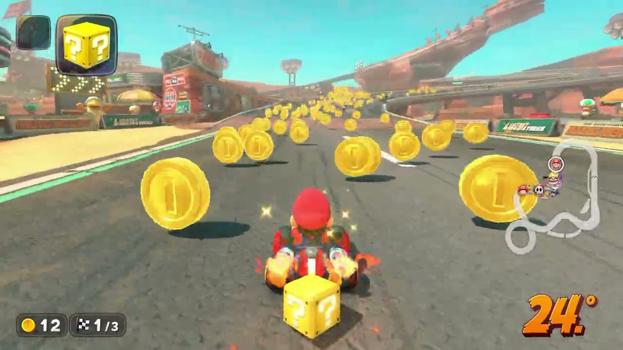 ¿Cómo conseguir muchas monedas muy rápido en Mario Kart World?
