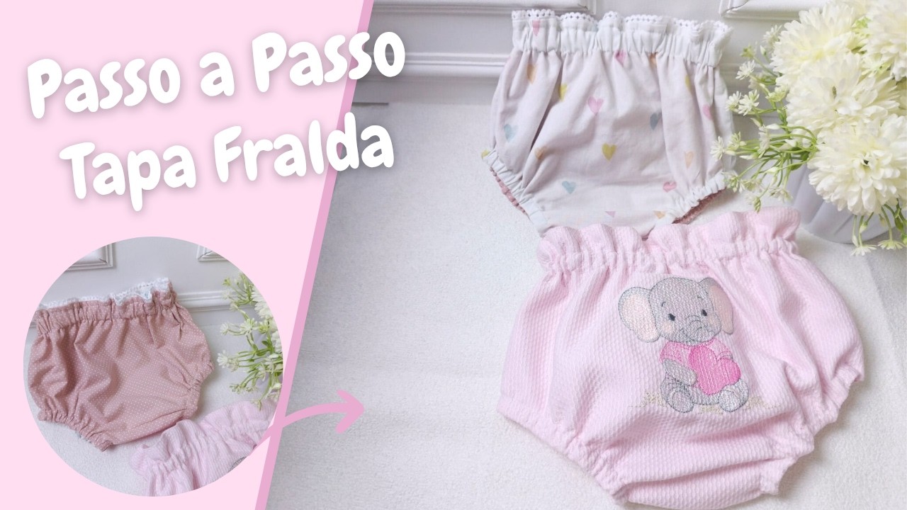 Aprenda a Fazer Tapa Fralda Dupla para Bebê | Costura Criativa Passo a Passo 👶🧵