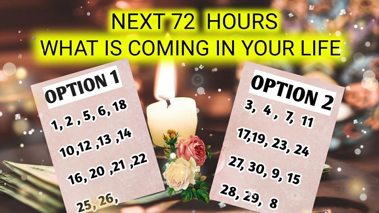 WHAT IS COMING FOR YOU IN NEXT 72 HOURS✨️TAROT CARD READING🌈PICK YOUR DOB