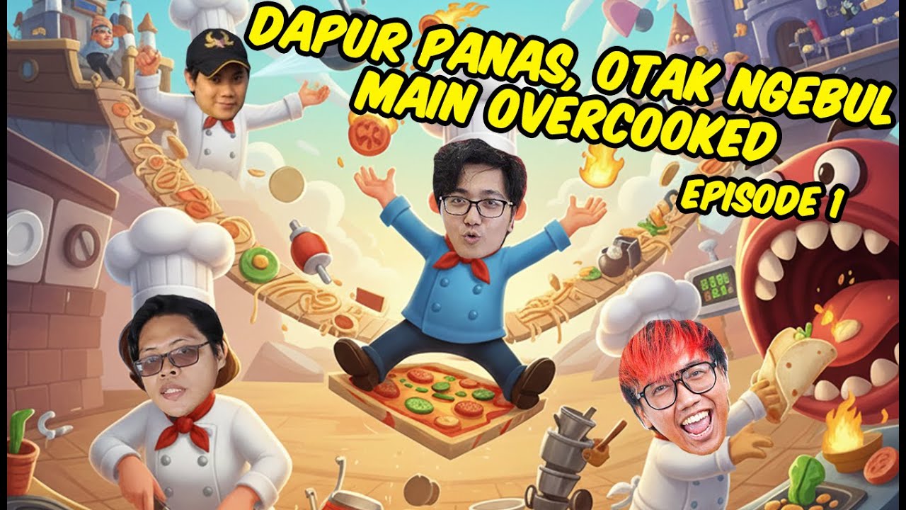JANGAN MAIN GAME INI KALAU GAK MAU DARAH TINGGI! 😡💢 Overcooked All You Can Eat!