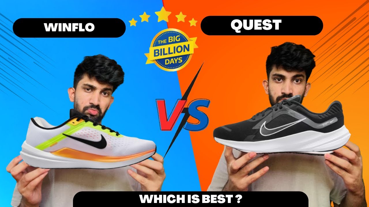 Nike Winflo 10 Vs Nike Quest 5 Running Shoes | Nike shoes comparison 2024