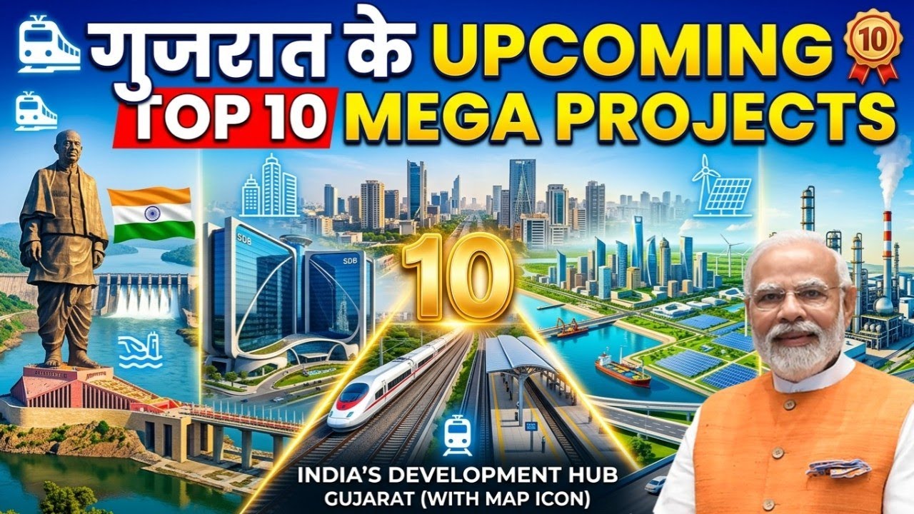 Gujarat Mega Projects 2026 | India&rsquo;s Fastest Growing State | Bullet Train 