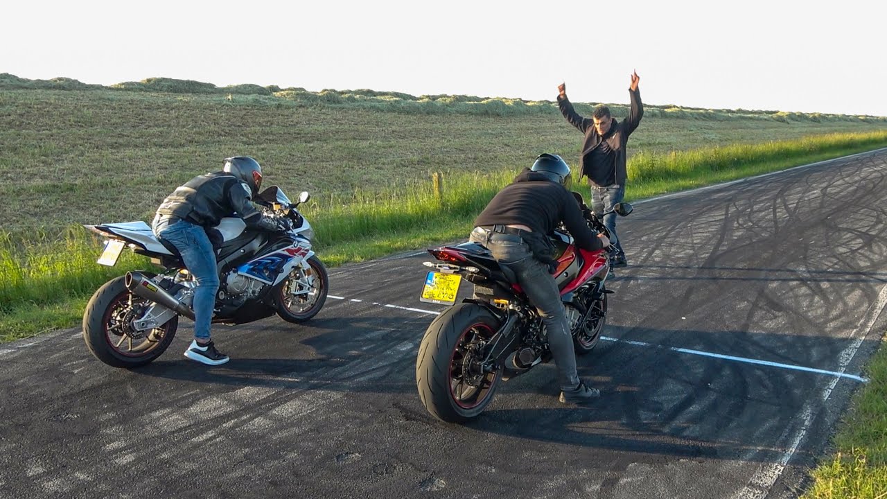 4x BMW S1000RR Akrapovic Exhaust - 300km/h Fly-By, Launch Control, Wheelies, Revs!