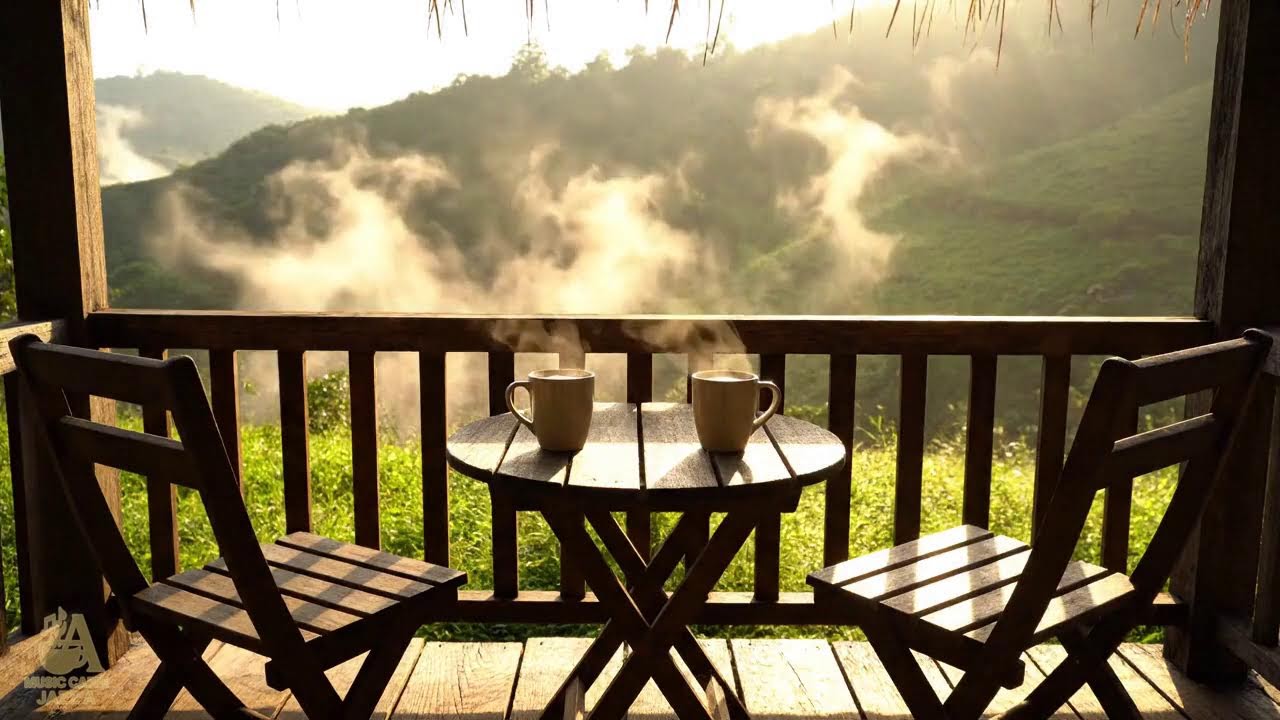 Cozy Morning Jazz Cabin for Positive Energy | Gentle Lakeside Jazz Background Music for Work ☕☕☕