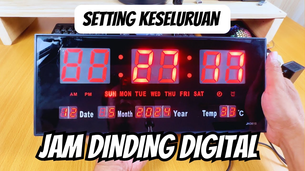 Cara Setting Jam Dinding Digital 3615