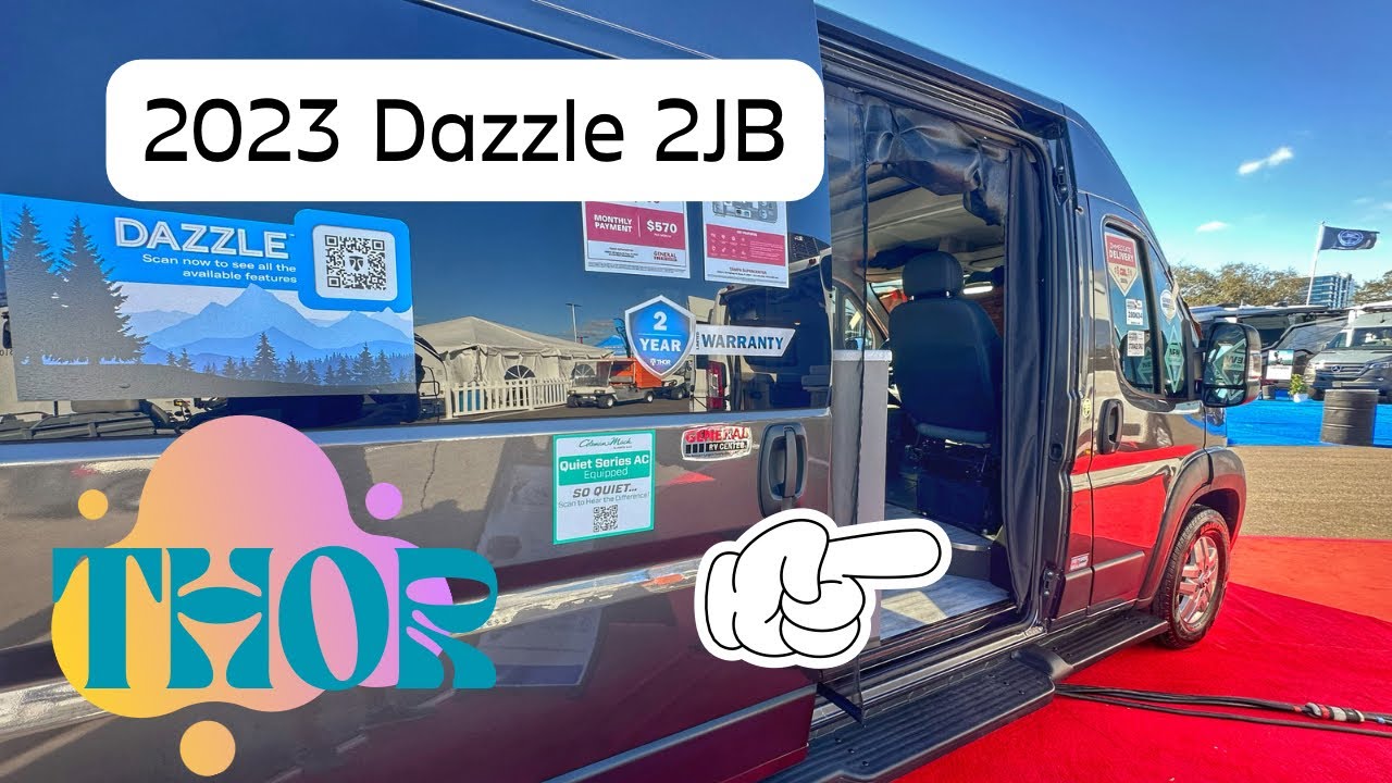 2023 Thor Dazzle 2JB Promaster Class B Camper Van with Wet Bath