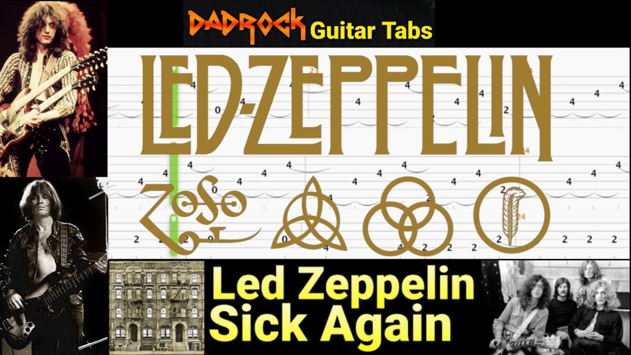 Sick Again - Led Zeppelin - Guitar + Bass TABS Lesson