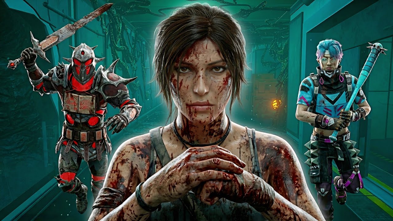 Intense Lara Croft Survivor Gameplay Against Knight, Trickster & More | DBD No Commentary