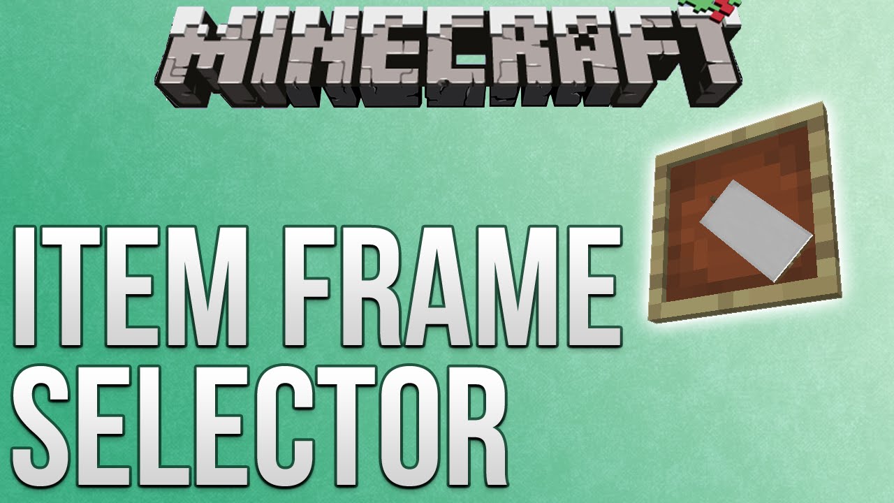 Minecraft: Item Frame Selector Tutorial (Redstone Advent Calendar)