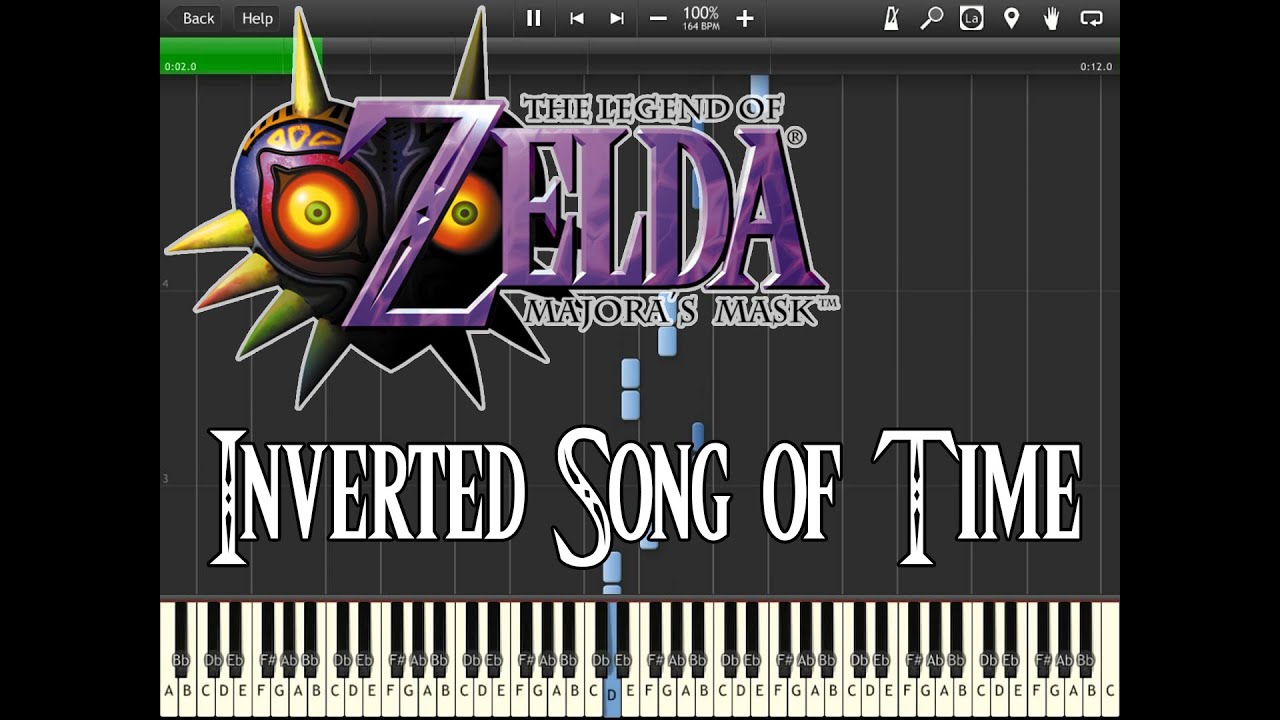 Zelda Majora's Mask - Inverted Song Of Time (Synthesia)