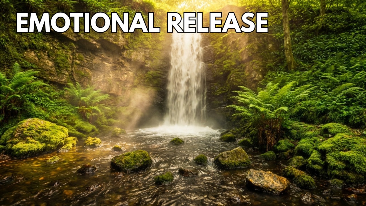 Total Relax Waterfall White Noise | Night Waterfall in Nature for Deep Sleep 😴🌌