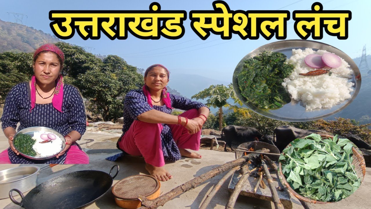 पहाड़ों की खुबसूरत वादियों में बनाया कांडली का साग |पहाड़ी खान पान | the taste of Uttarakhandi food 