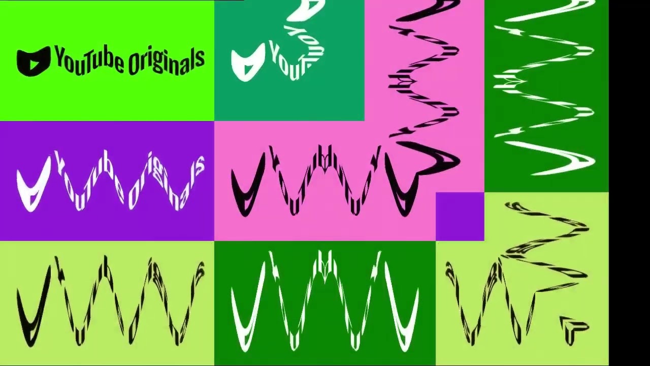 (NE) YouTube Originals Falling Words Ident Logo Effects Powers Nineparison (P2E) In Lap Speed