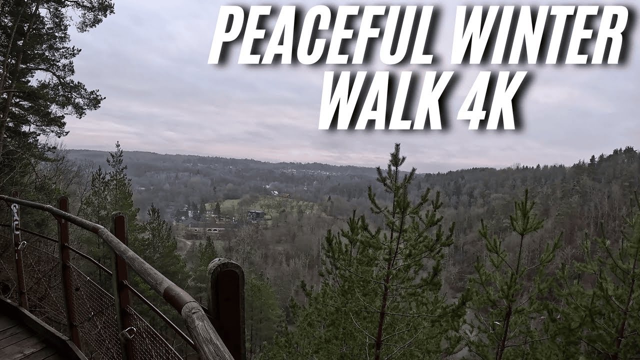 Peaceful Winter Walk in Vilnius 🇱🇹 | Pučkorių Atodanga 4K Nature Walking Tour