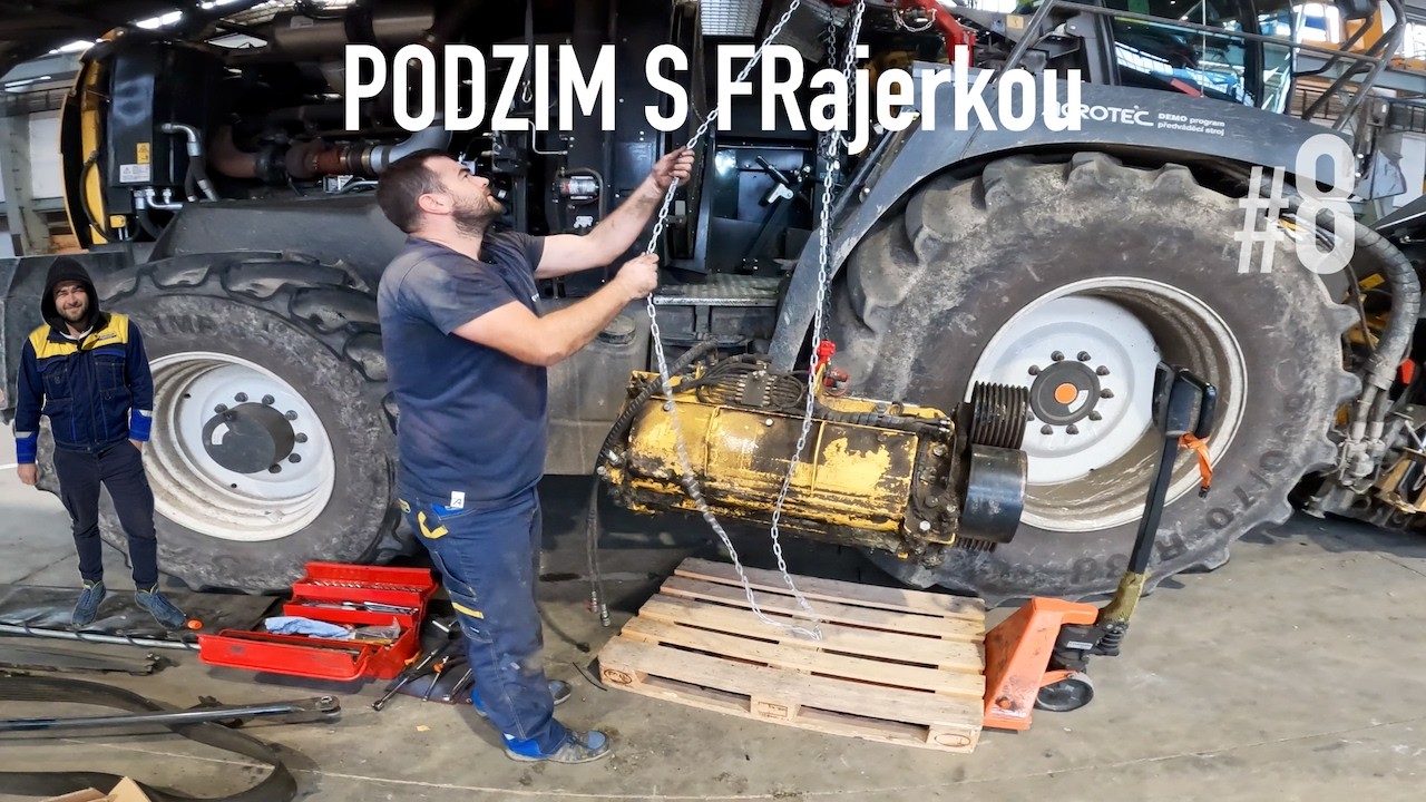 #8 PODZIM S FRajerkou - řezačkou FR650 | část 8. foukání a mytí | New Holland FR650
