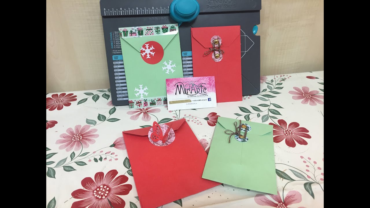 DIY Tutorial Buste Scrap per Bijoux con Envelope Punch Board