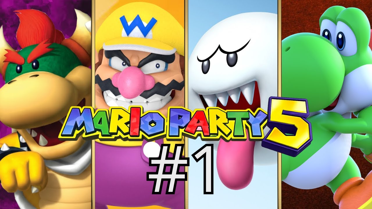 Wario vs Koopa Kid vs Yoshi vs Boo (4 CPU Battle 1, Hard Diff) - Mario Party 5