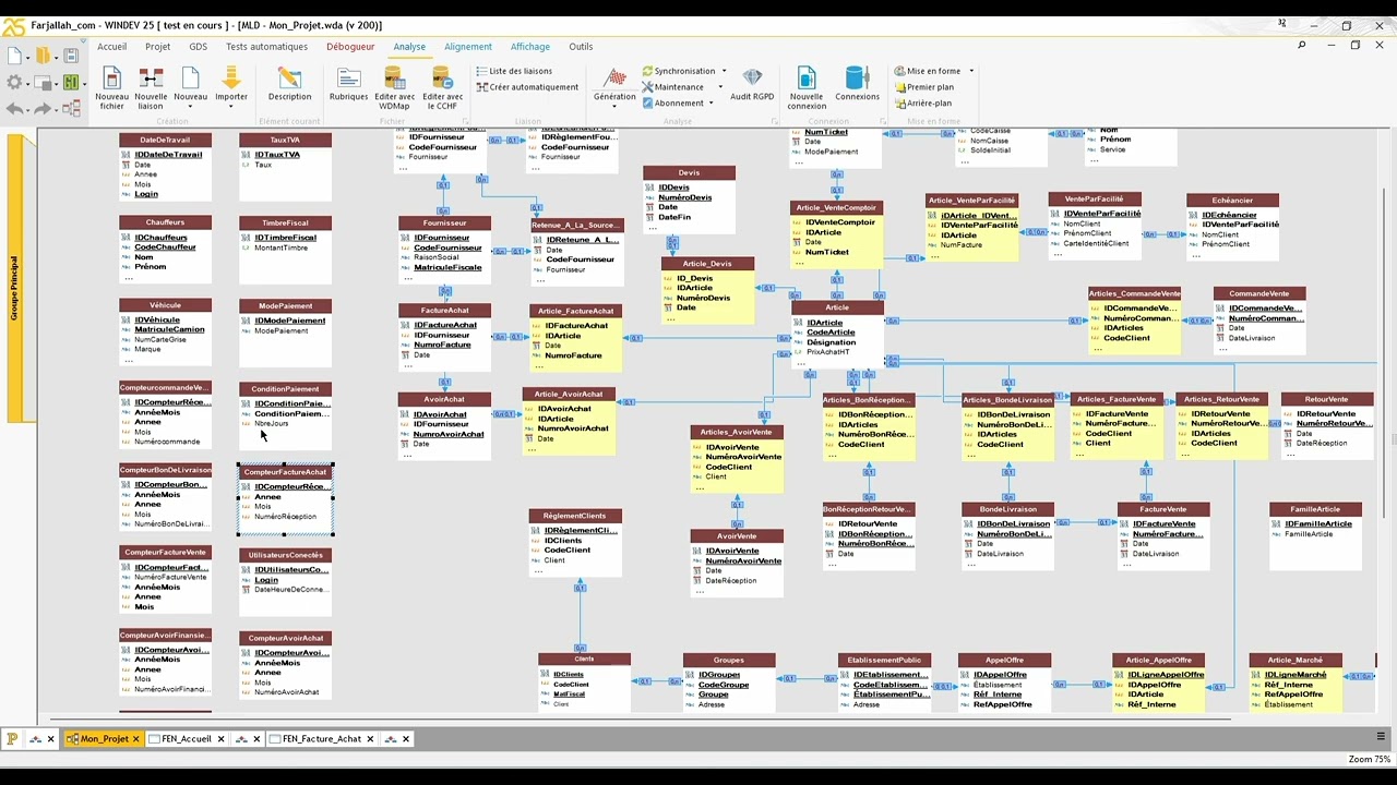 #WinDev, Comment créer une incrémentation automatique du numéro d’une facture d’achat. 
