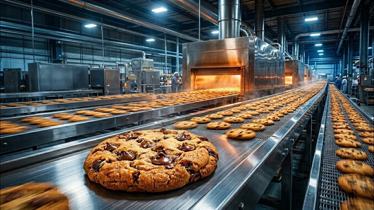 Inside a Mega Cookie Factory | How Cookies Are Really Made in Factories (Step-by-Step Process)