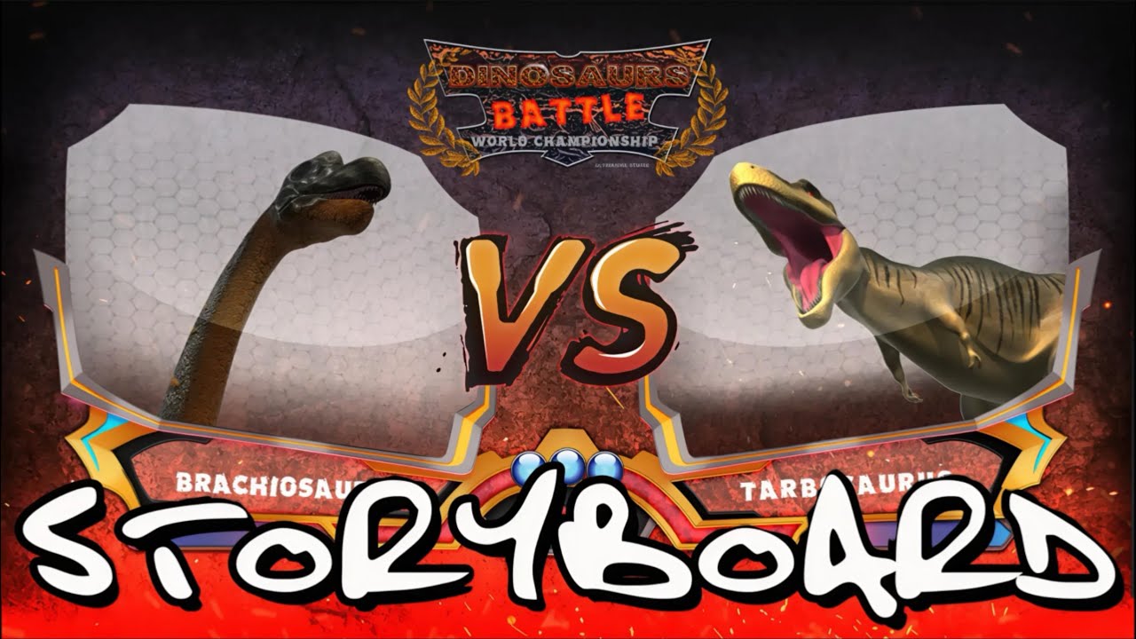 Brachiosaurus VS Tarbosaurus StoryBoard.