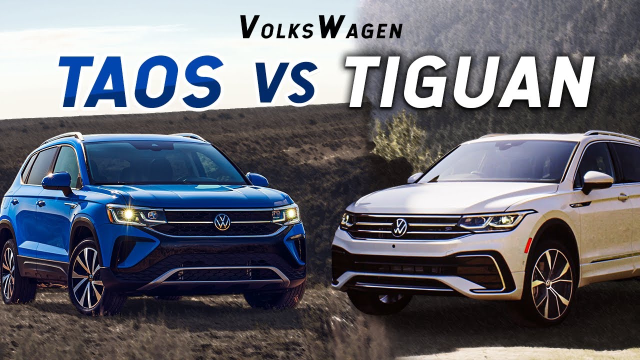[4K] VOLKSWAGEN TAOS vs TIGUAN COMPARISON VIDEO | Exterior | Interior | Specifications