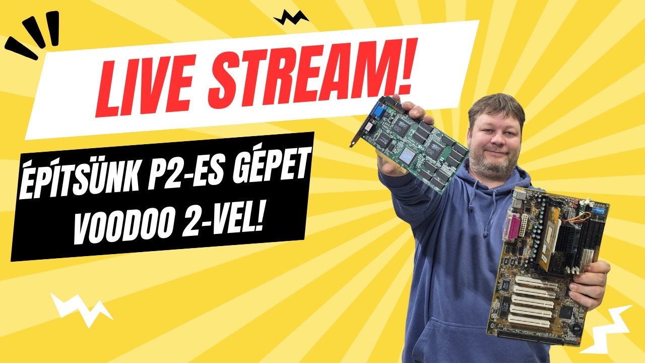 Építsünk Pentium 2 PC-t Voodoo 2 -vel! LIVE!